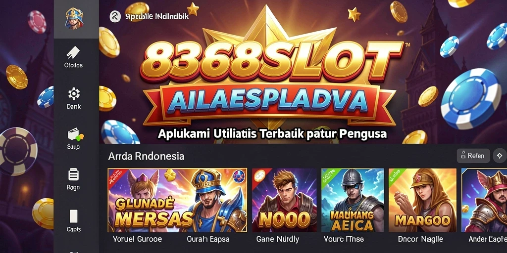 Tampilan antarmuka utama 8368SLOT yang memudahkan navigasi pengguna.