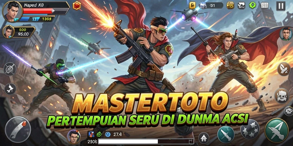 Tampilan screenshot utama MASTERTOTO yang menampilkan aksi mendebarkan.