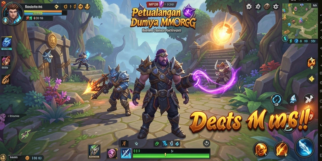 Screenshot MPO08 memperlihatkan aksi seru dalam pertempuran MMORPG.