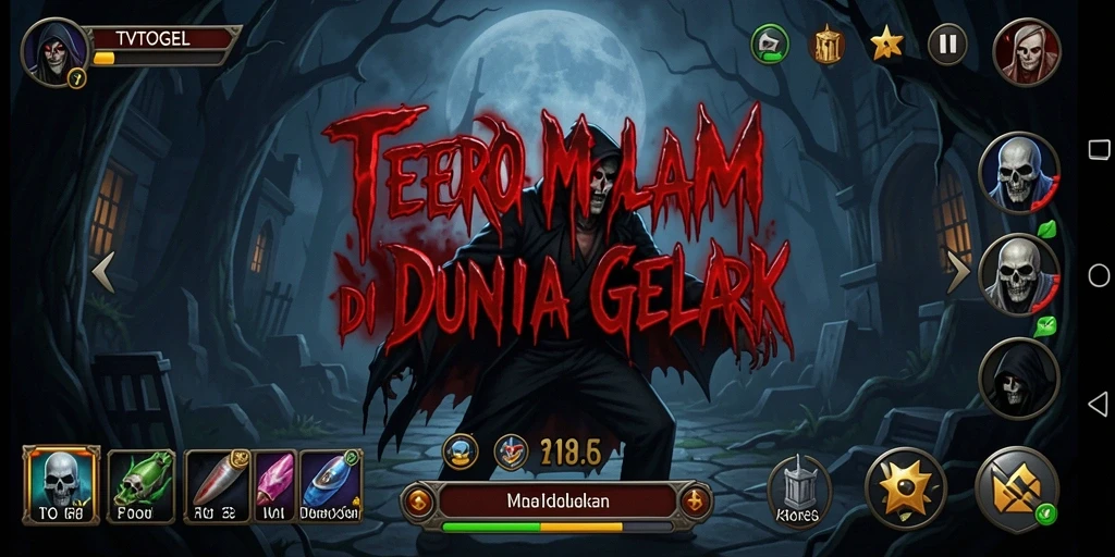 Screenshot gameplay TVTOGEL yang menampilkan kengerian dan ketegangan.