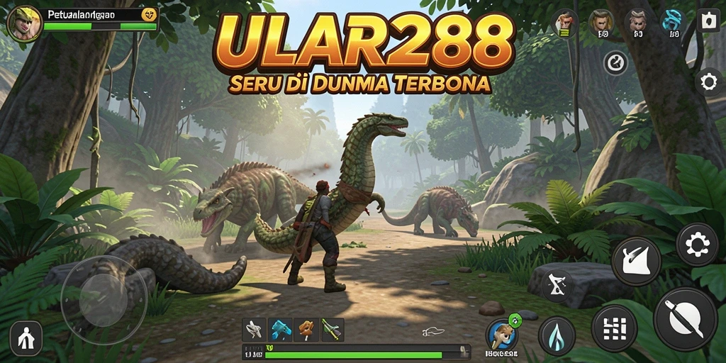 Screenshot gameplay ULAR288 menunjukkan pengalaman menjelajahi dunia terbuka yang dinamis.