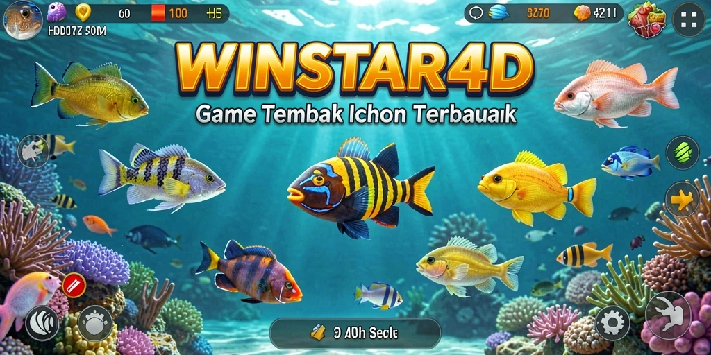 Gameplay WINSTAR4D dengan aksi tembak ikan yang seru dan mengasyikkan.