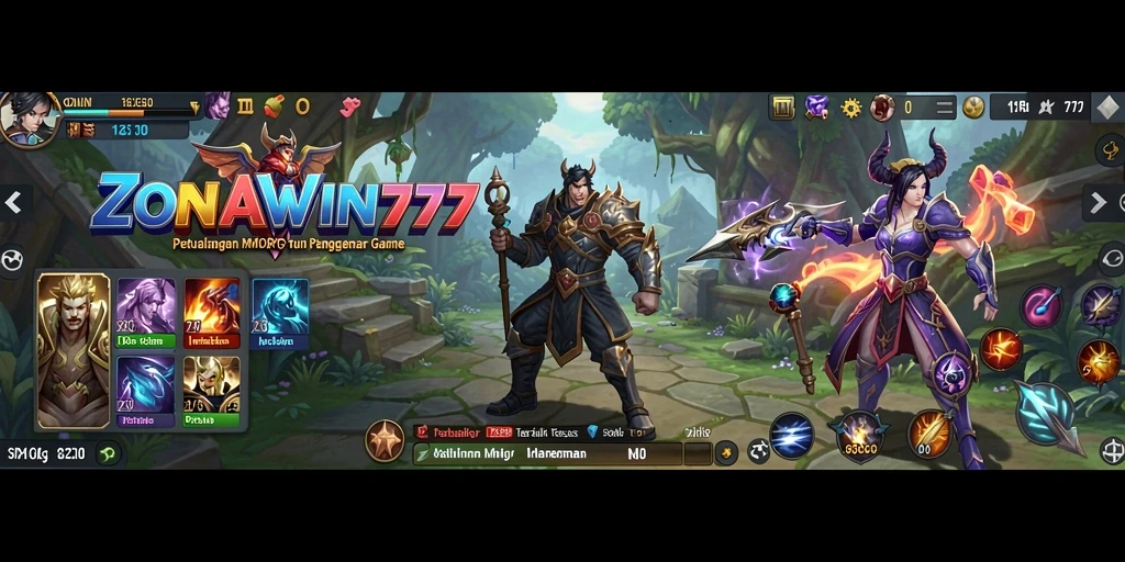 Tampilan gameplay MMORPG yang seru di ZONAWIN777.