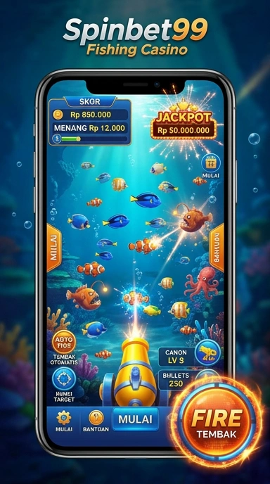 Screenshot dari variasi permainan yang ditawarkan oleh spinbet99.